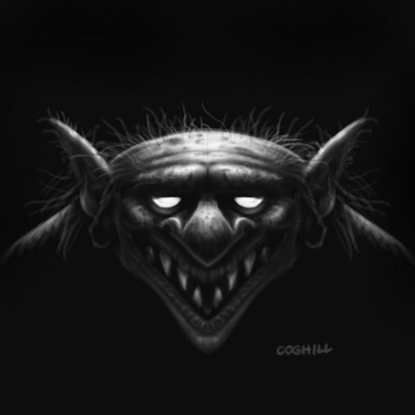 Elf creature drawing by artist George Coghill
