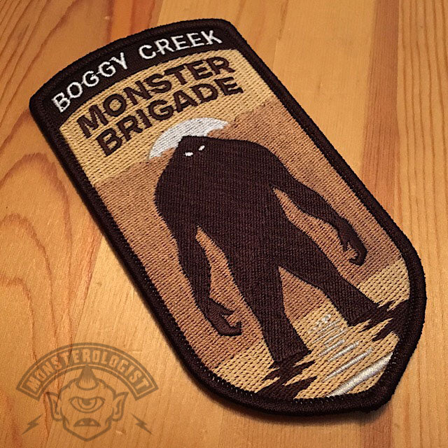 Boggy Creek Monster Brigade cryptid military embroidered patch