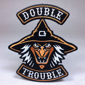 Download Double Trouble Witch Halloween Motorcycle Club Biker Patch Monsterologist