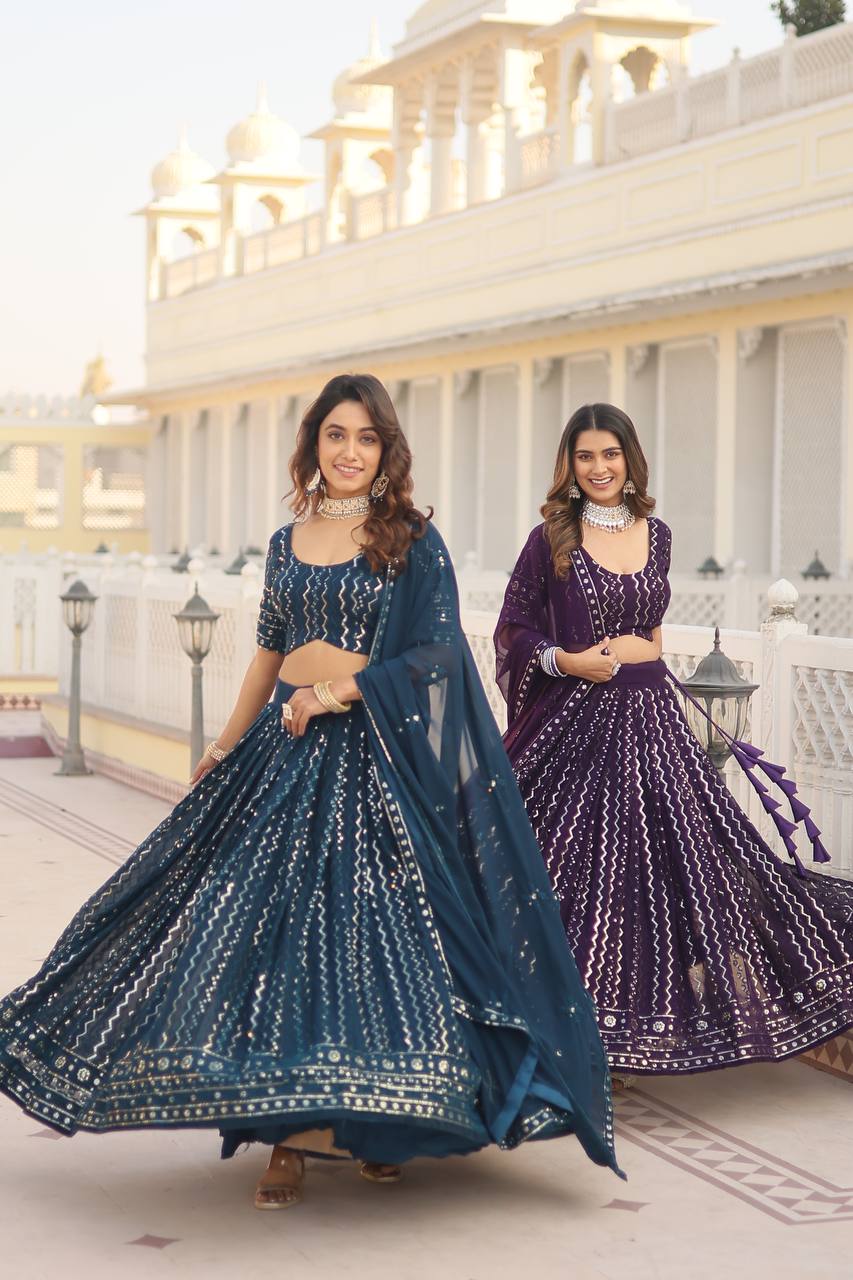 Blooming Brilliance: Unveiling The Allure Of A Faux Blooming Lehenga Choli
