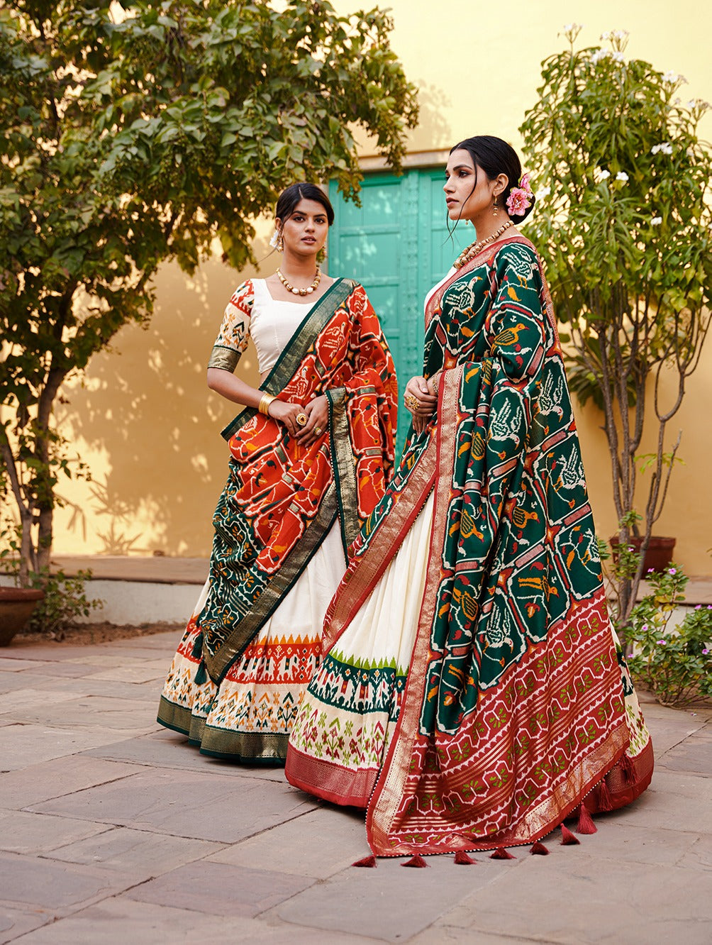 Steal the Spotlight in our Printed Silk Lehenga Choli: A Fusion of Elegance and Tradition