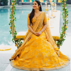 Yellow Lehenga Choli