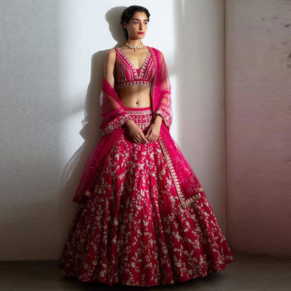 The Elegant Pink Lehenga