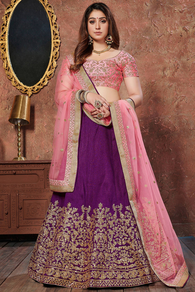 The Pink and Purple Lehenga