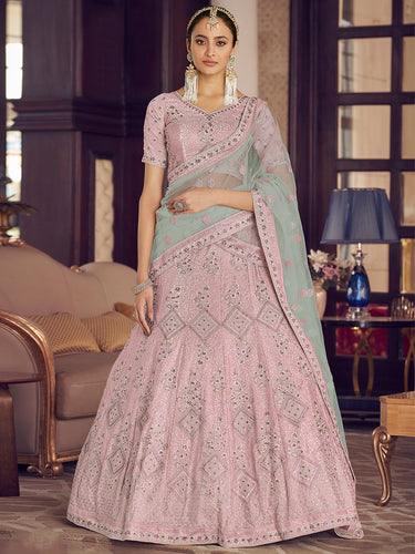 Pink Colour Trendy Look Designer Semi-Stitched Lehenga Choli at Rs 6135 in  Surat