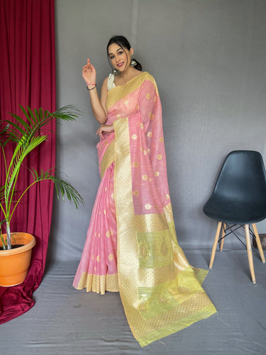 Buy Pastel Pink Jane Austin Floral Print Draped Saree Online - RI.Ritu  Kumar International Store View