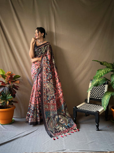 AKSHAR STORE Kalamkari-9 Black Sarees for Women Latest Design Sarees New  Collection 2018 Sarees below 1000 Rupees 500 Rupees Sarees for Women  Partywear Latest Design Wedding Collection Sarees for Women below 500