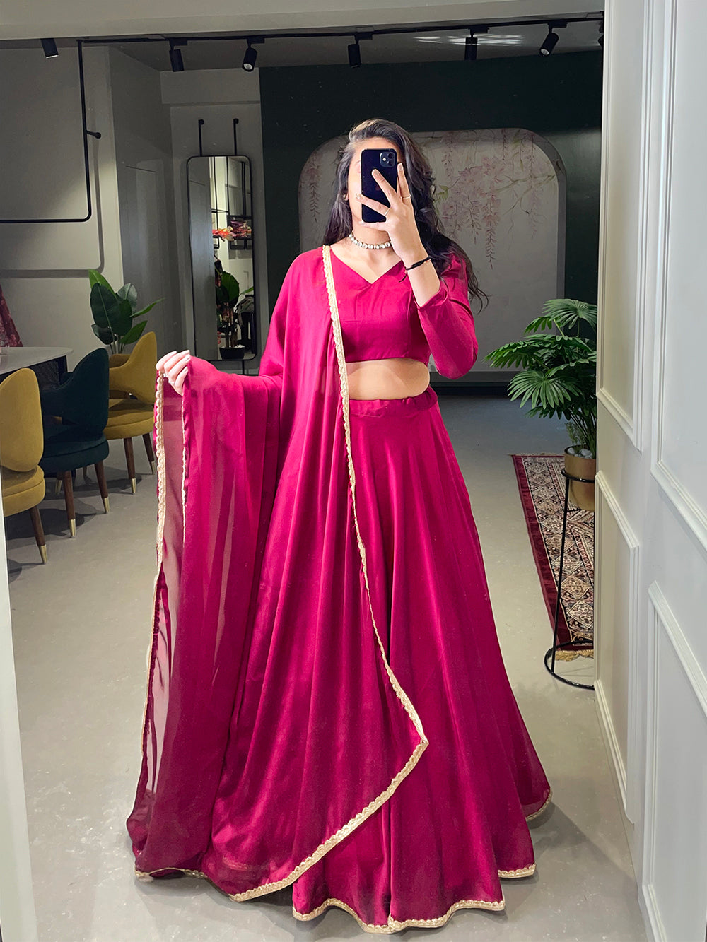 Classy Pink Soft net Party Wear Lehenga Choli - lc3399