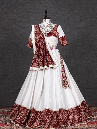 Women Lehenga Choli Cotton Bagru Printed Designer Top Skirt With Kota  Dupatta | eBay