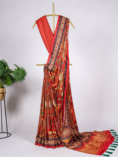 Pure Gaji Silk Chex Gharchola Saree, Saree Length: 5.2 m (separate blouse  piece), With Blouse at Rs 3200/piece in Surat