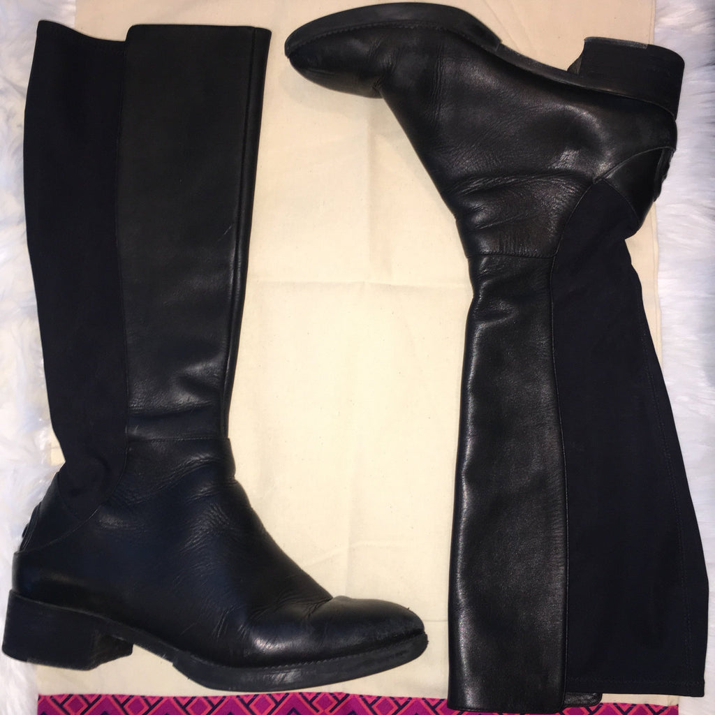 TORY BURCH Black Caitlin Stretch Riding Boots Size  – Style Exchange  Boutique PGH