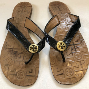 TORY BURCH Black Thora Flip Flops Size 9 – Style Exchange Boutique PGH