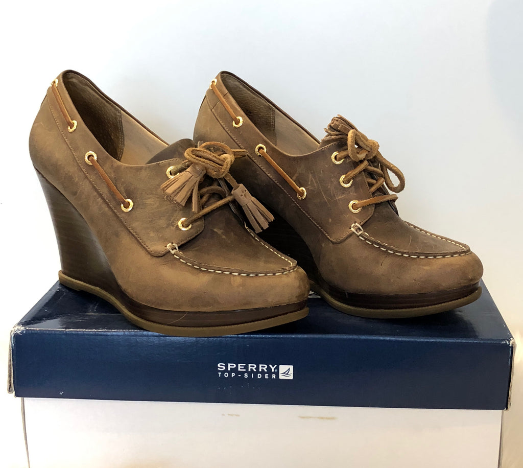sperry wedge shoes