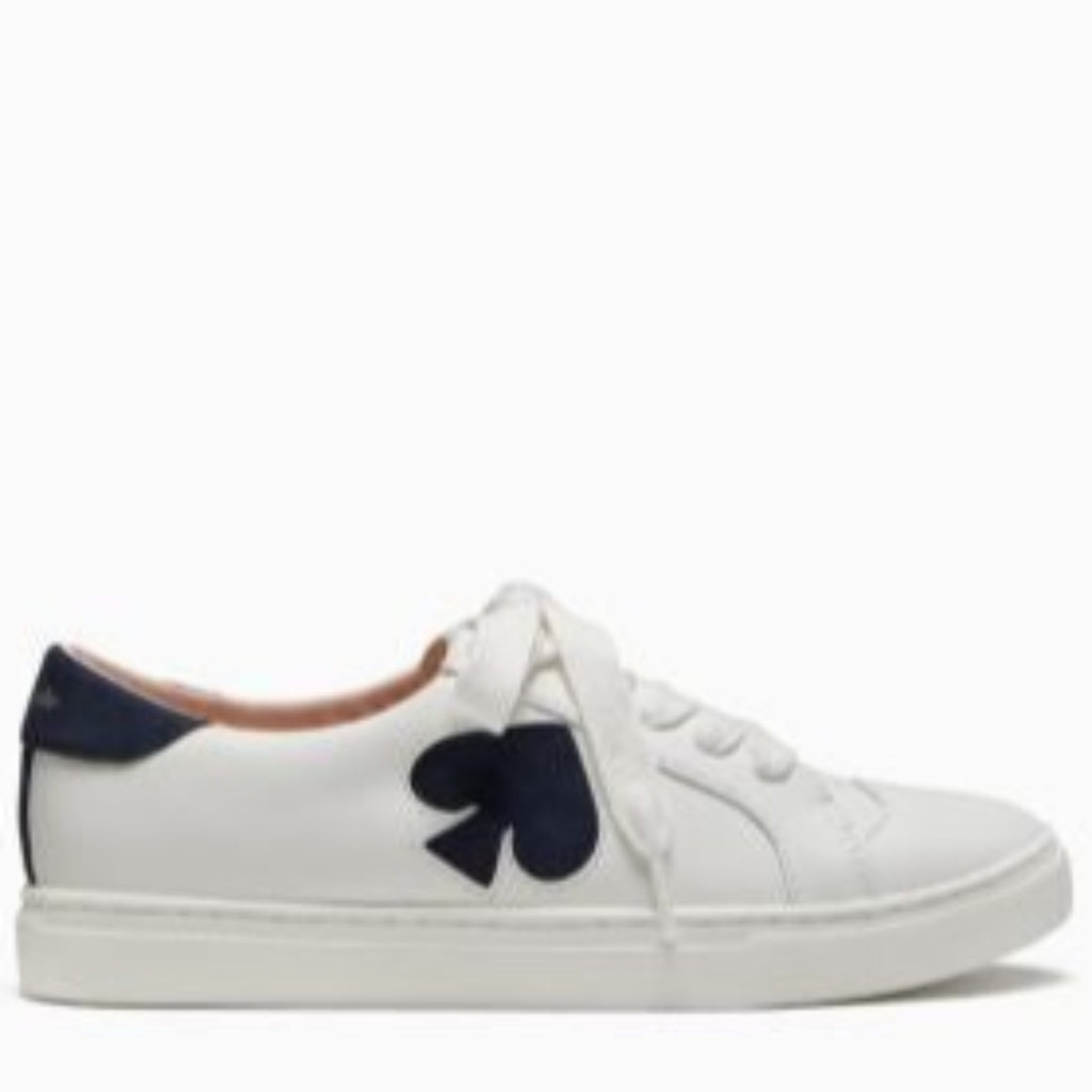 KATE SPADE NEW YORK White/Blazer Blue Fez Action Nappa Calf Sneakers S –  Style Exchange Boutique PGH