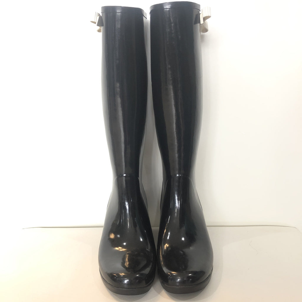 KATE SPADE Black New York Romi Rubber Bow Rain Boot – Style Exchange  Boutique PGH