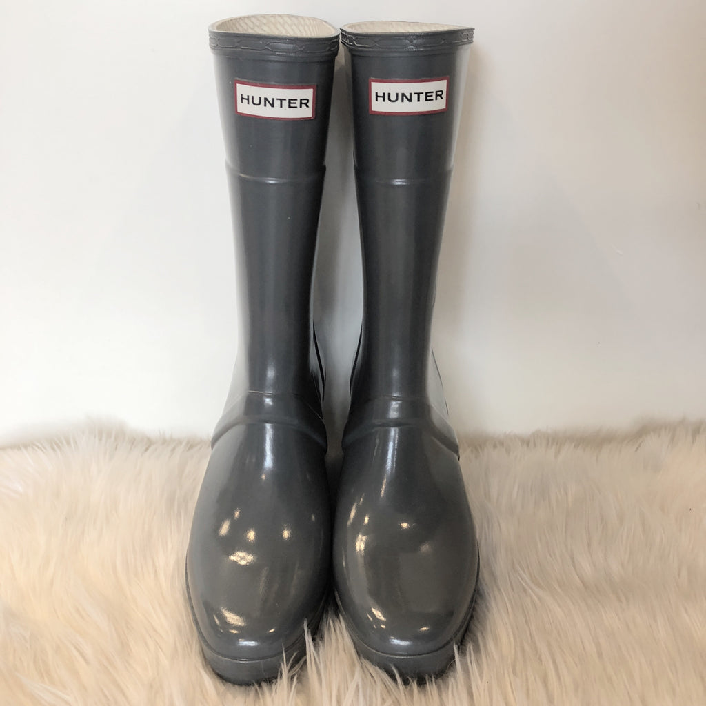 wedge rubber boots