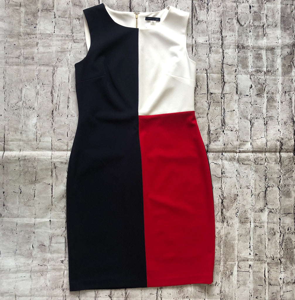 tommy hilfiger red white blue dress