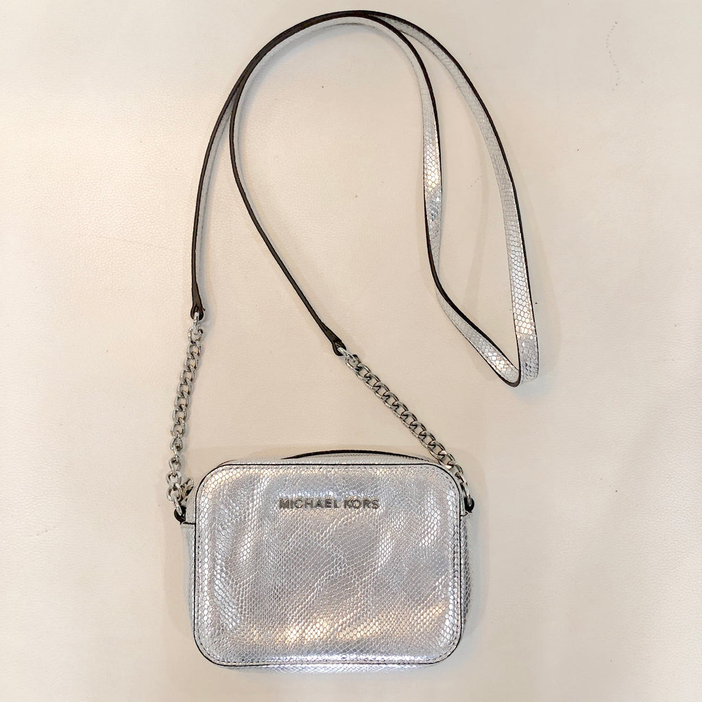 michael kors silver handbag