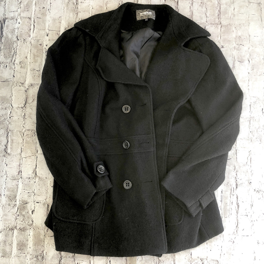 size 22 black coat