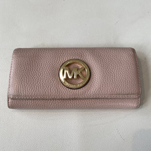 blush pink michael kors wallet
