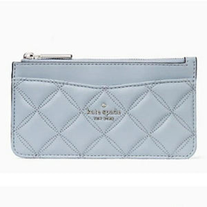 KATE SPADE NEW YORK Frosted Blue Natalia Large Slim Card Holder NWT – Style  Exchange Boutique PGH