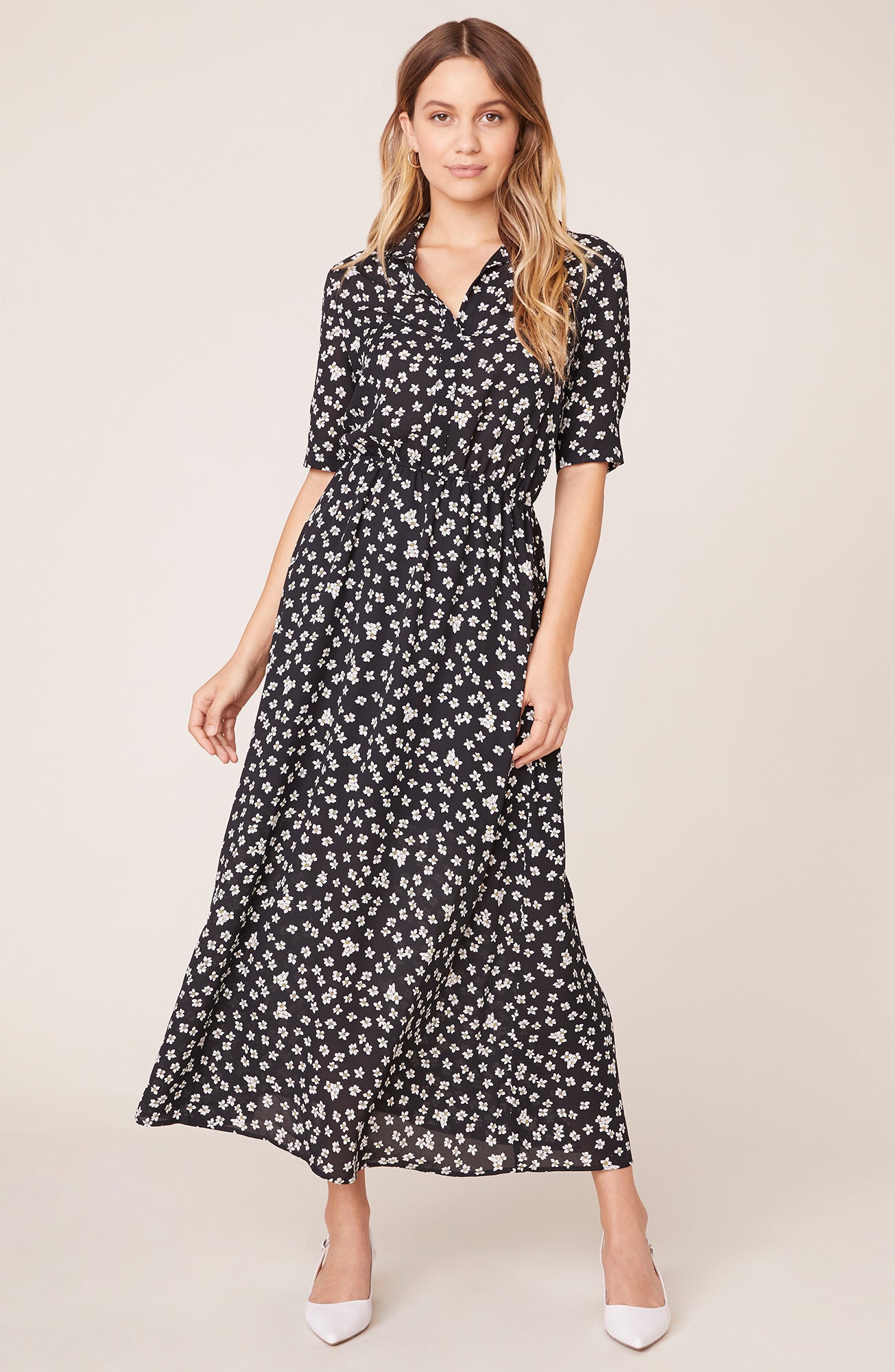 bb dakota polka dot dress