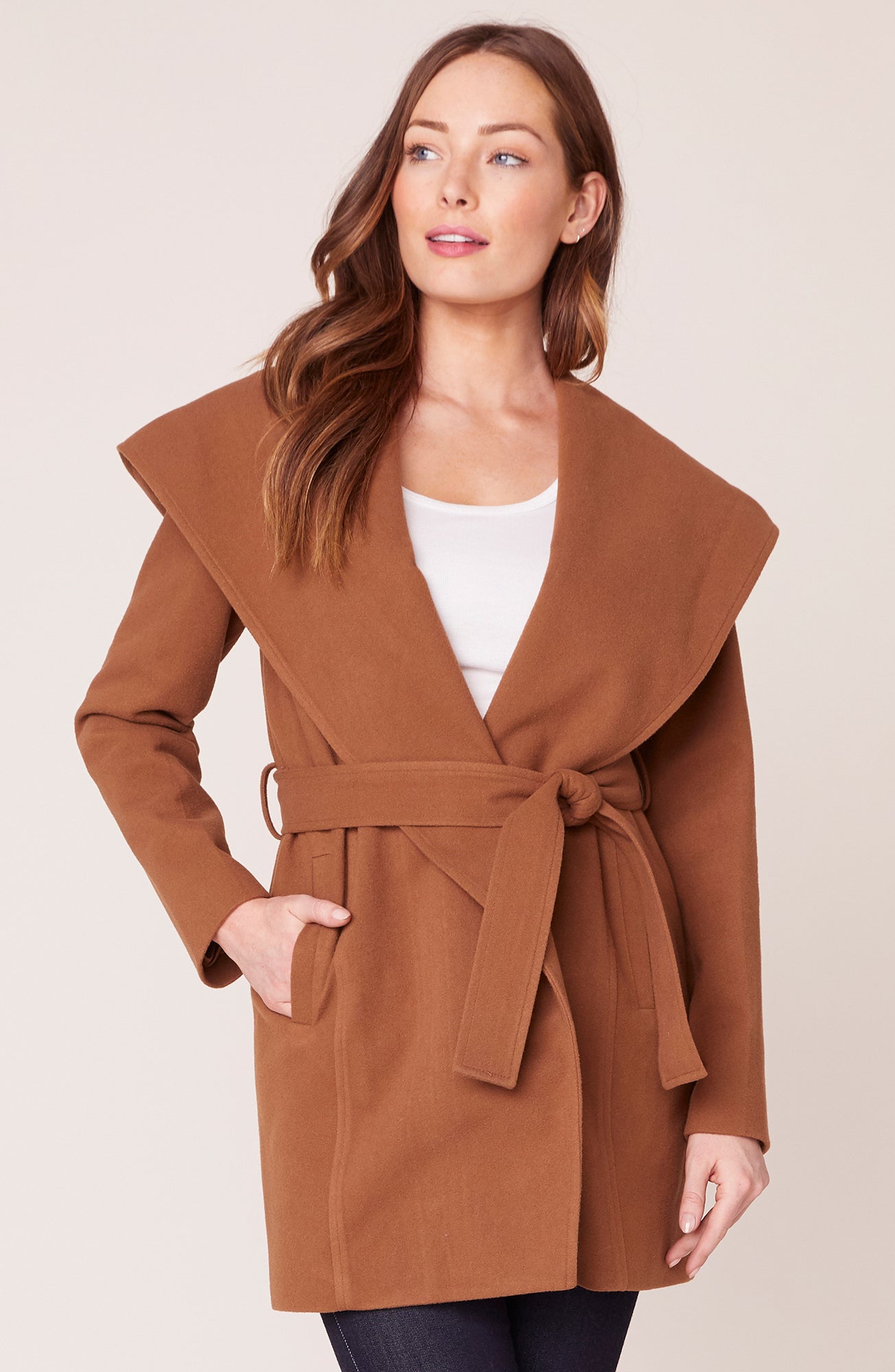 bb dakota wrap coat