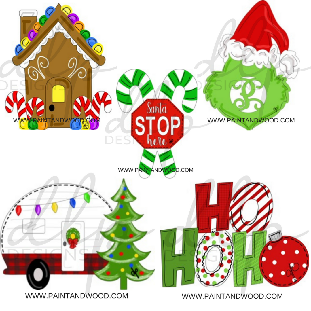 Download Christmas Whimsical Printable Template Bundle - DLP Designs