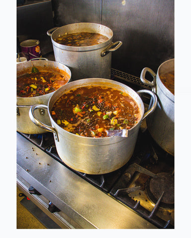 Pans of delicious plant-based stews bubble away in Gemma's kitchen. The steam rising from the pots makes you feel like you can almost smell the amazing brews as they reduce to perfection.