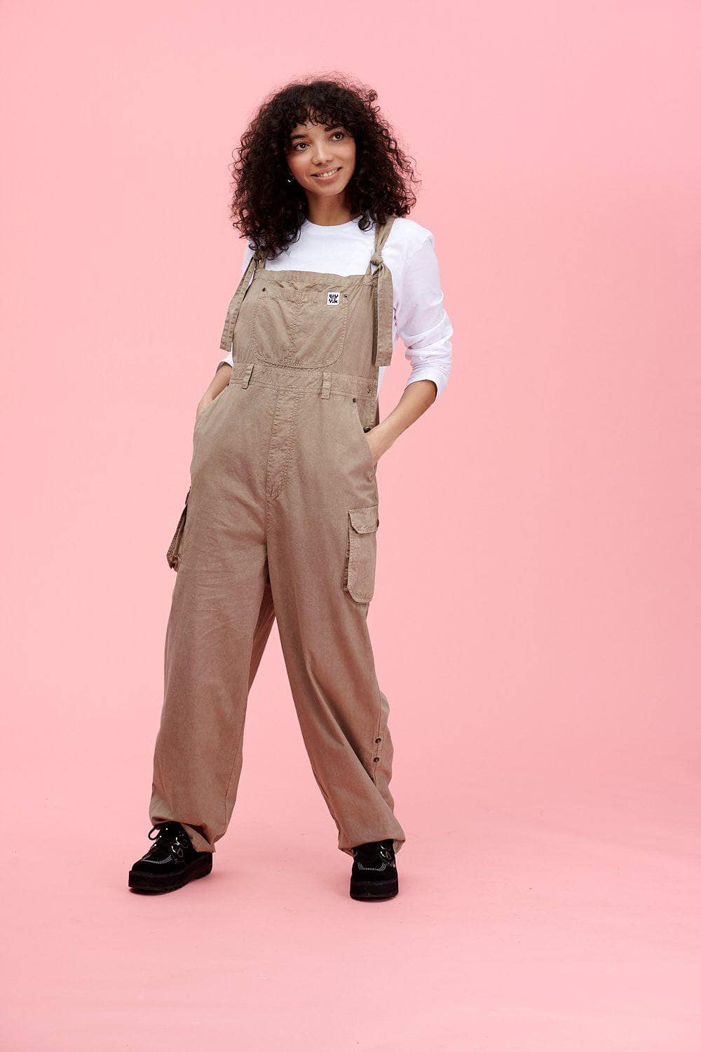 Colorado' Cargo Dungarees in Sand - Reg