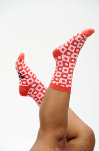 Lucy & Yak Socks JoJo Socks: ORGANIC COTTON- Pink Spot