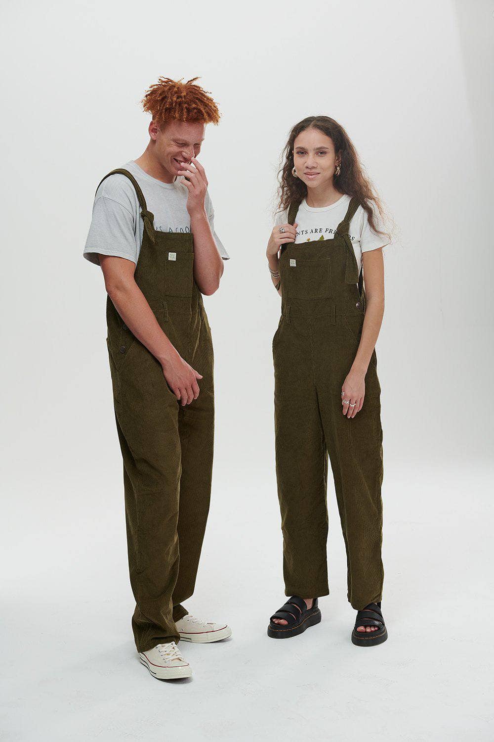 corduroy overalls green