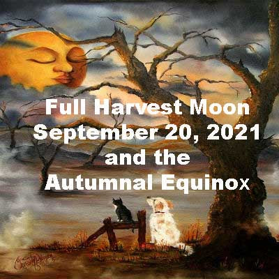 Billie Chainey Full Harvest Moon September 20, 2021 and the Autumna...