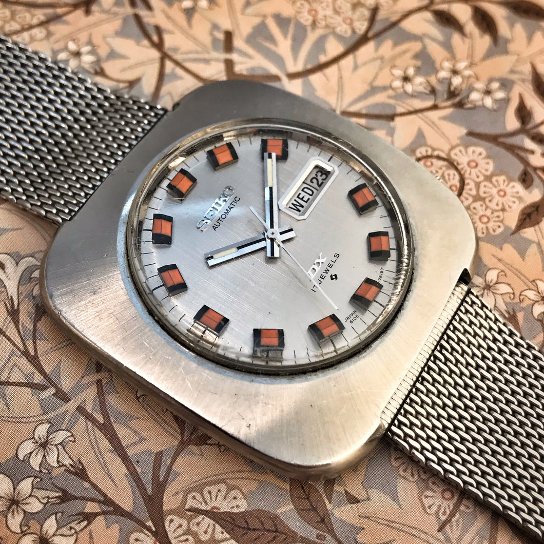 BOXY~1971 SEIKO 6106-7509 AUTOMATIC WITH ORIGINAL BRACELET – RETROWATCHGUY