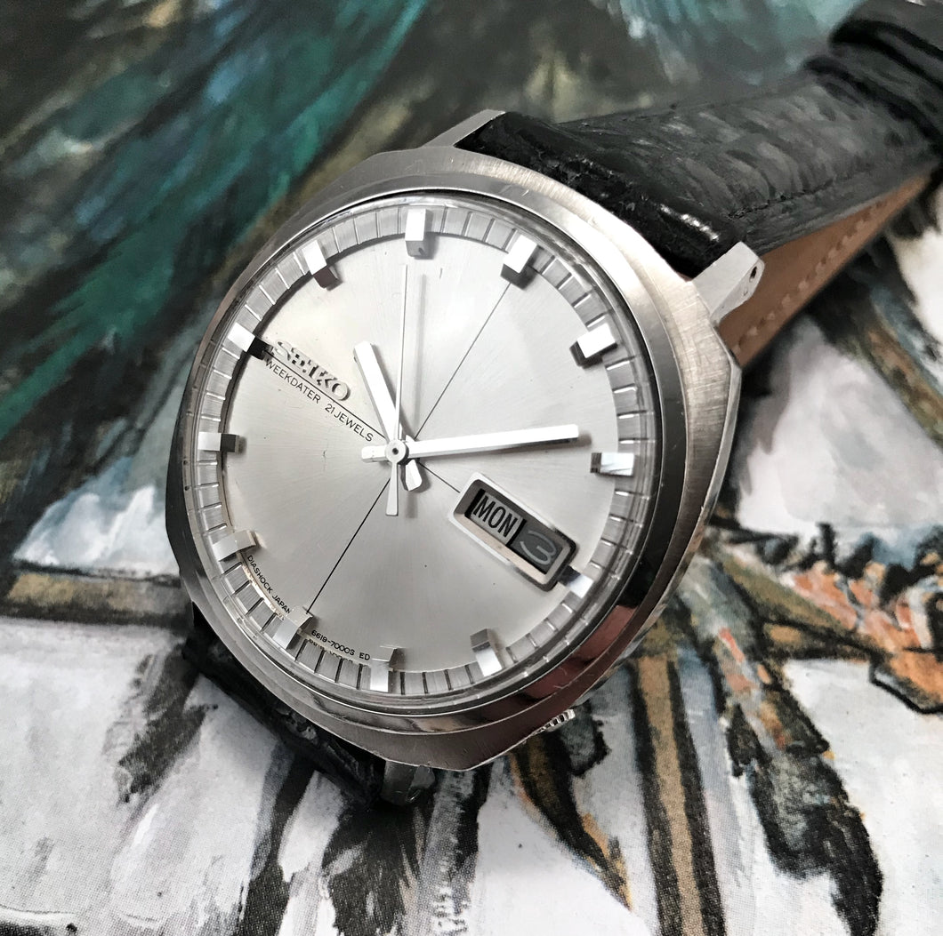 RIGHTEOUS~1968 SEIKO SPORTSMATIC 6619-7050 WEEKDATER – RETROWATCHGUY