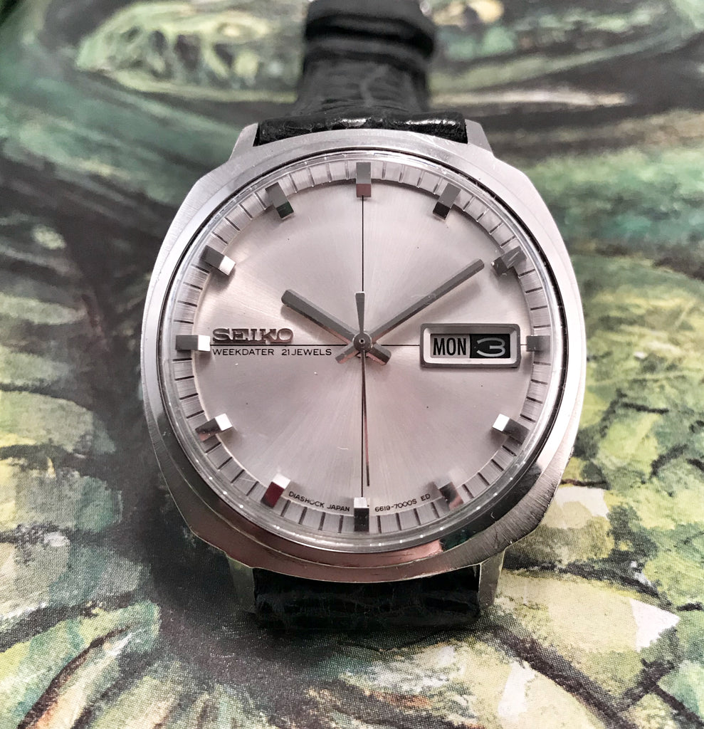 RIGHTEOUS~1968 SEIKO SPORTSMATIC 6619-7050 WEEKDATER – RETROWATCHGUY