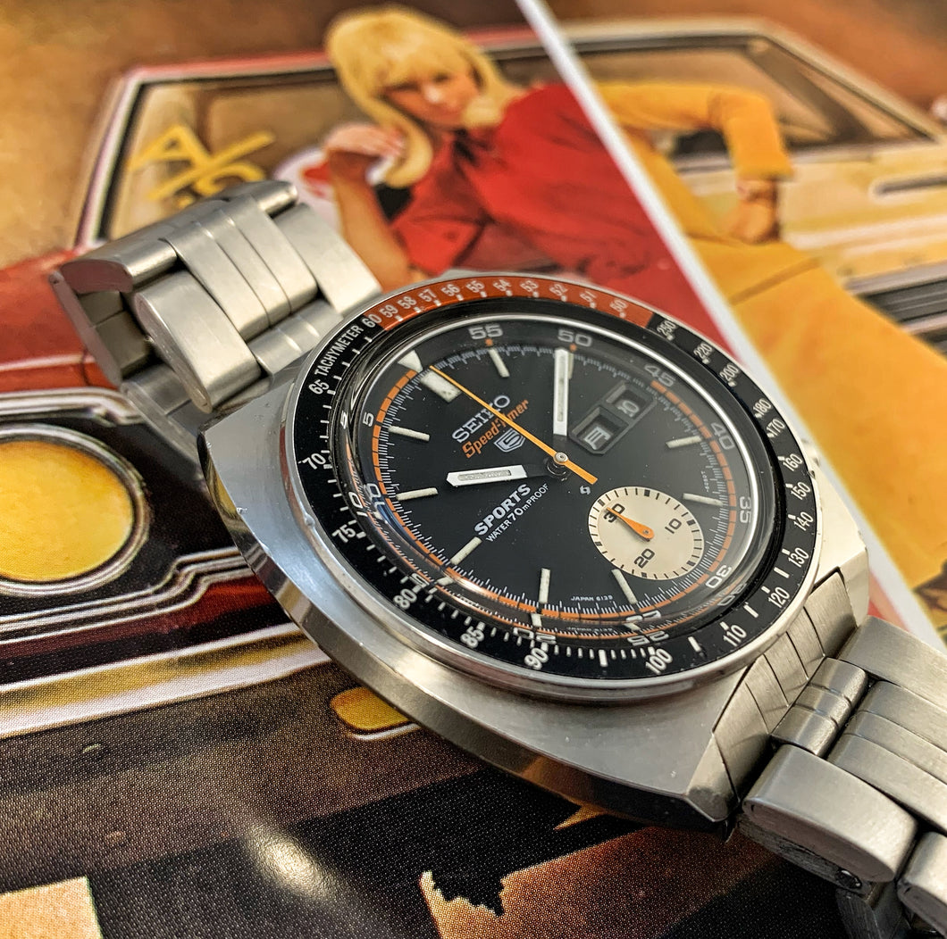 SPEEDY~NEAR MINT JUNE '70 JDM SEIKO 6139-6030 SPEEDTIMER – RETROWATCHGUY