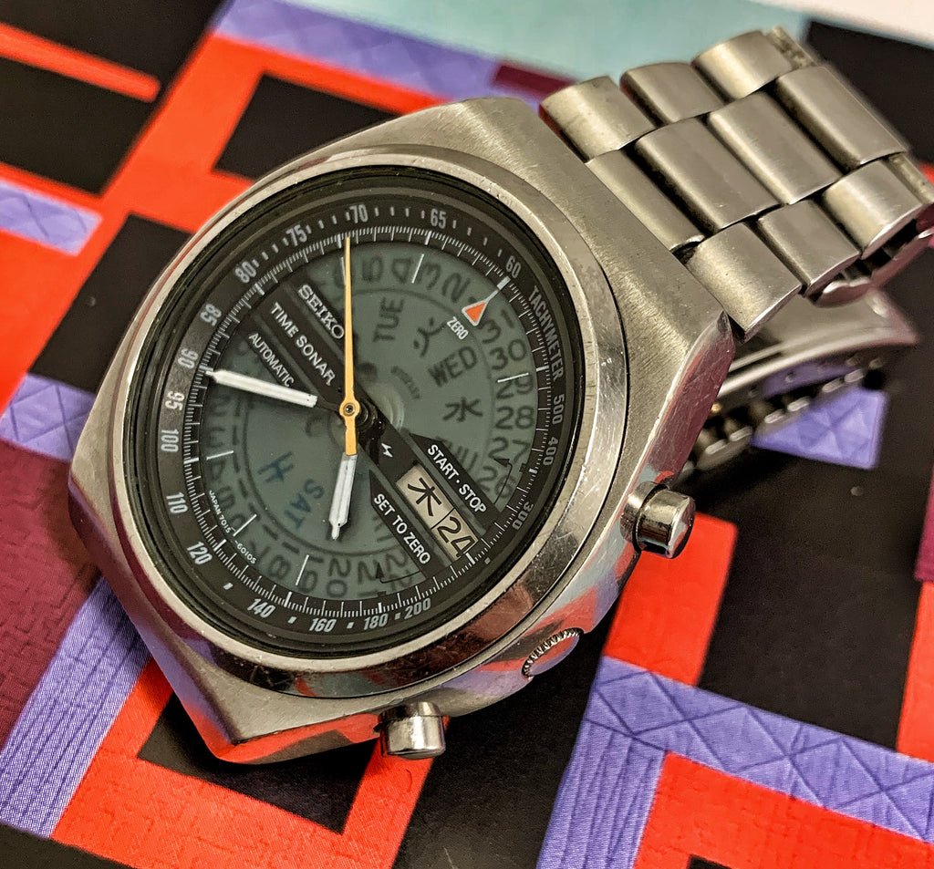 RARE~1970s JDM SEIKO TIME SONAR 7015-6010 – RETROWATCHGUY