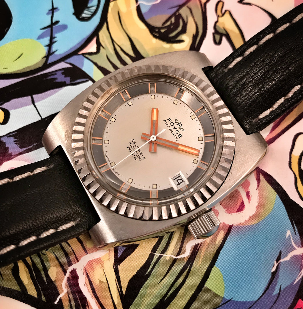 RADICAL~60s ROYCE 20ATM DRESS DIVER RETROWATCHGUY