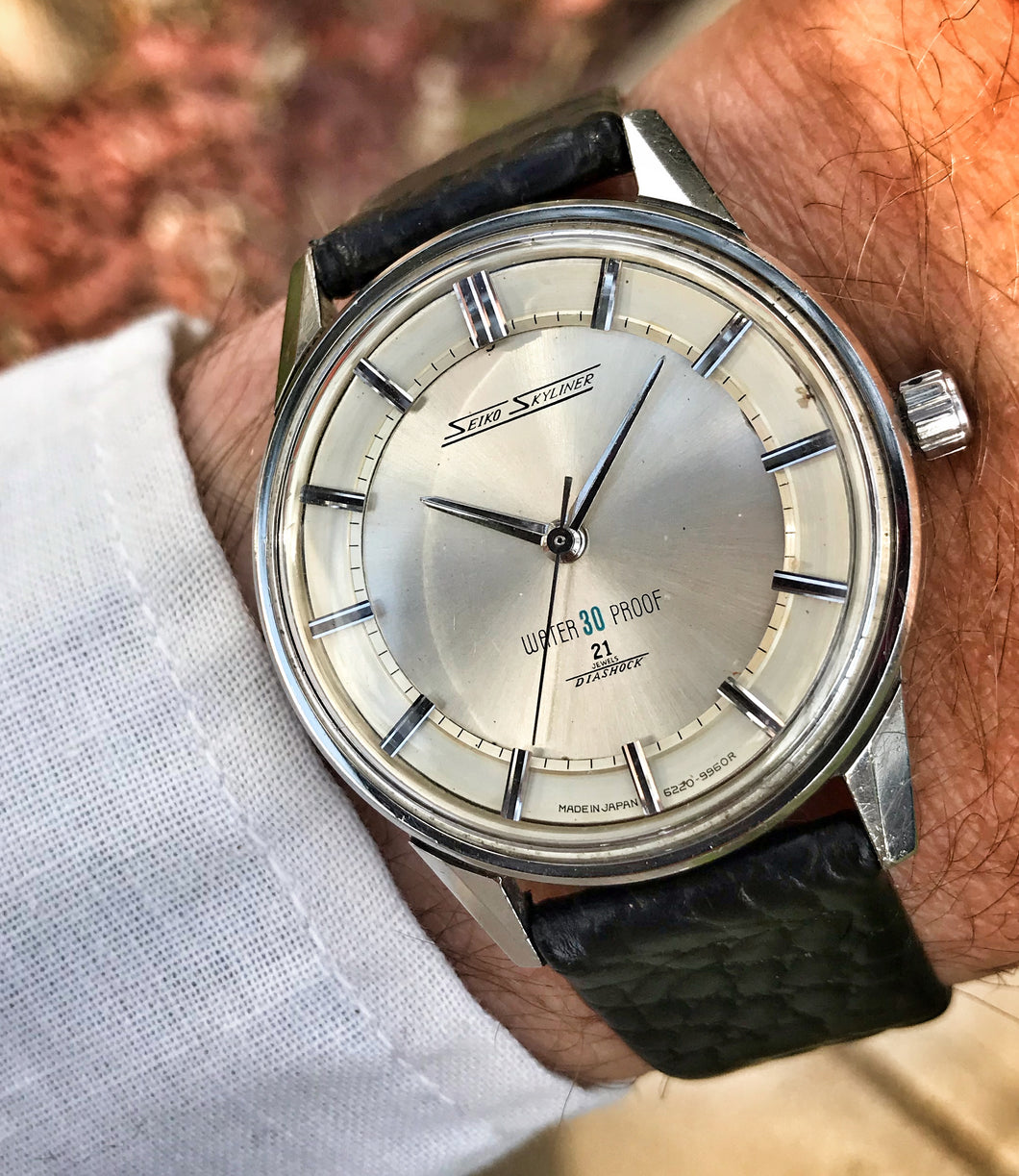 SLEEK~1964 SEIKO 6220-9960R SKYLINER MANUAL WINDER – RETROWATCHGUY