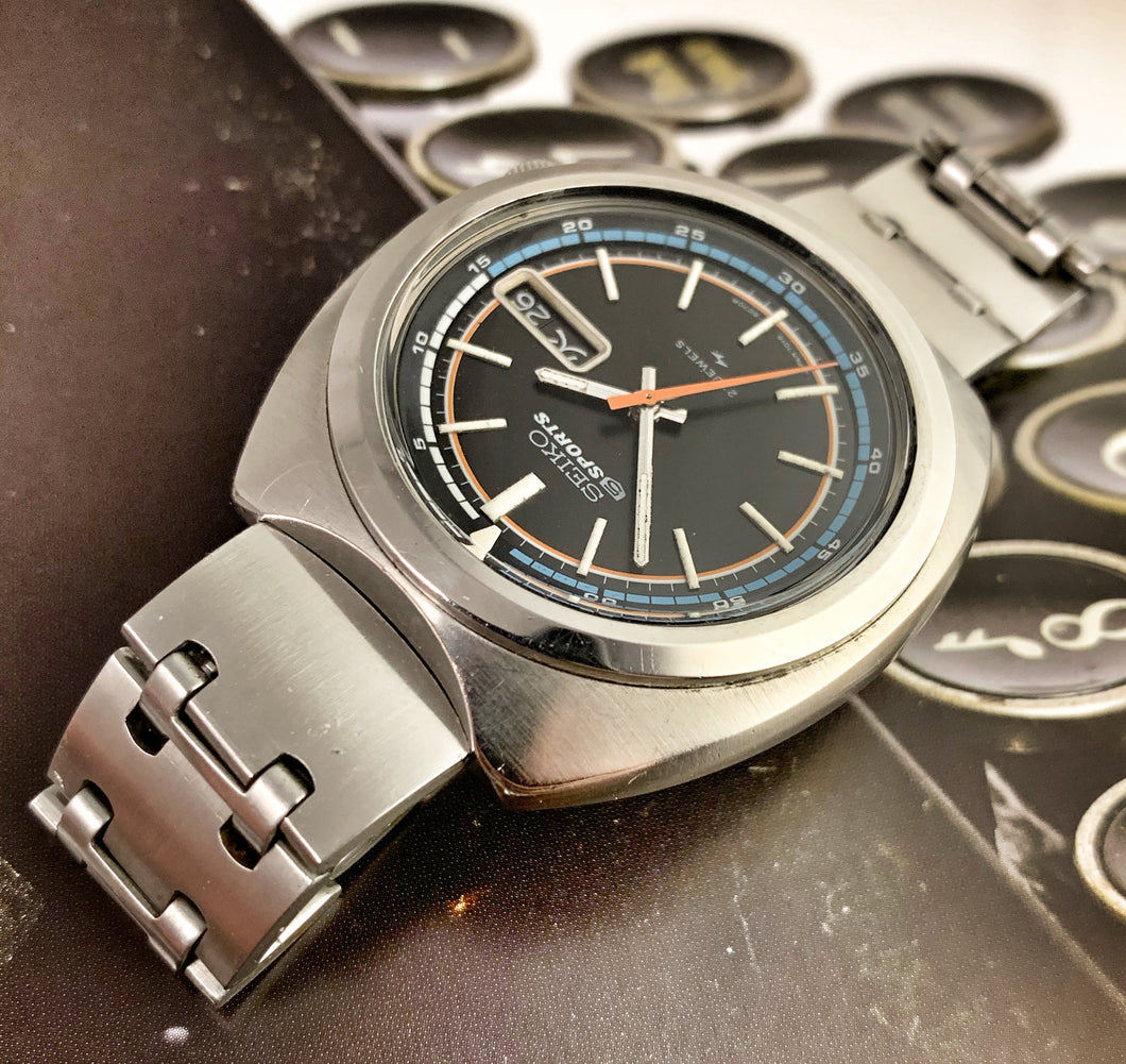 SEXY~1972 SEIKO 7019-6040 SEIKO 5 SPORTS~ORIGINAL BRACELET – RETROWATCHGUY