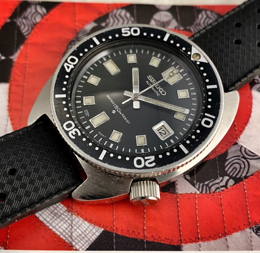 SHARP~VIETNAM ERA FEB 1970 SEIKO 6105-8009 DIVER~SERVICED – RETROWATCHGUY