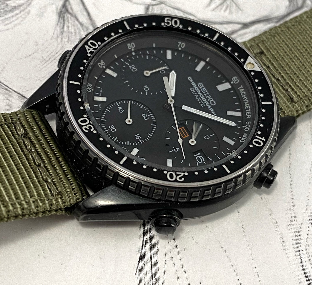 TACTICAL ~1985 SEIKO 7A38-6030 SPEEDMASTER – RETROWATCHGUY