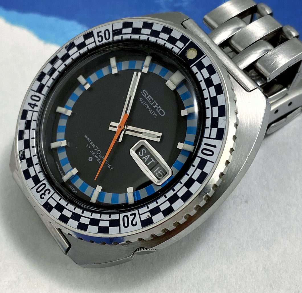 RACY~1972 SEIKO 6106-8227 RALLY DIVER – RETROWATCHGUY