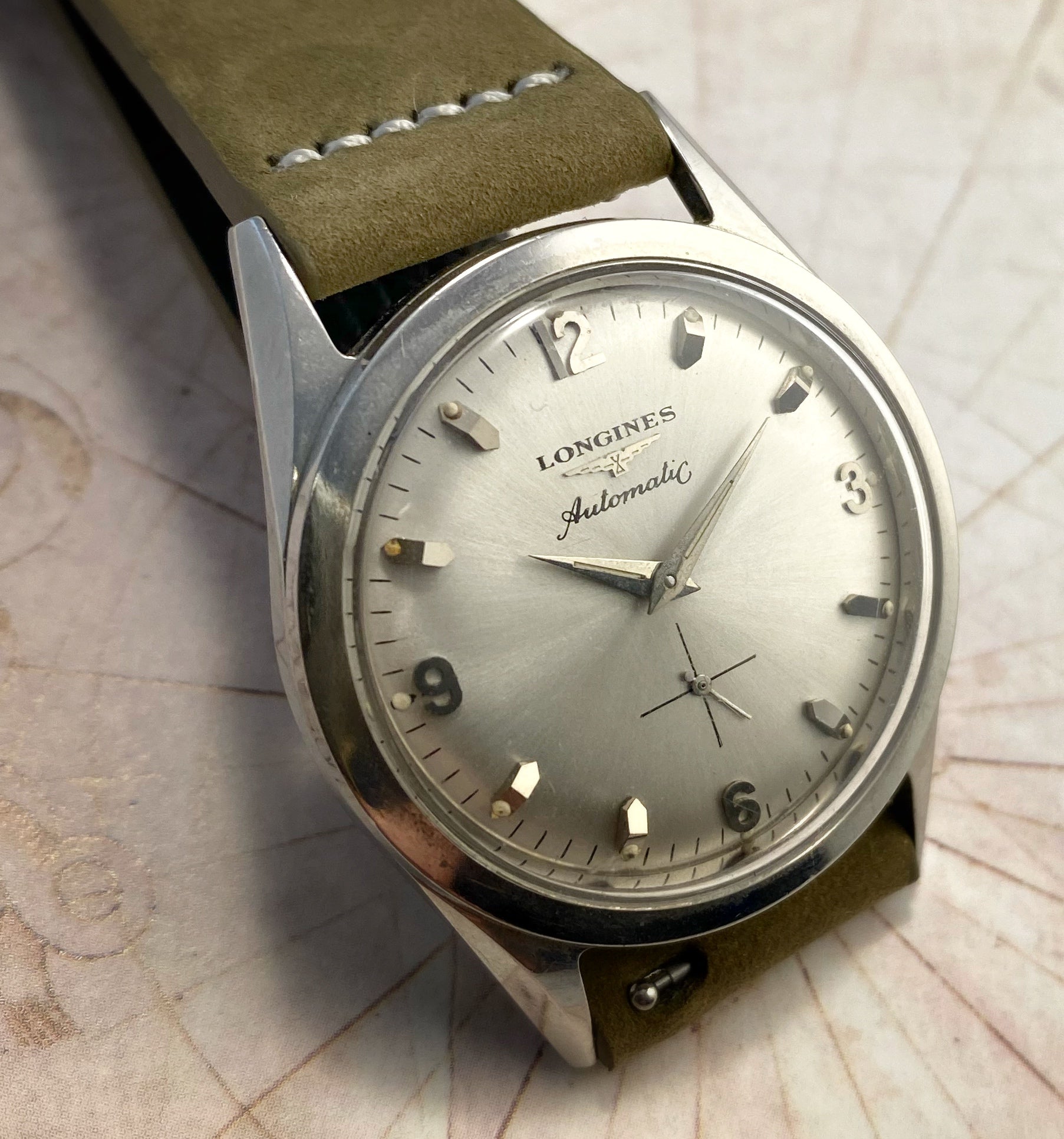 COOL~1958 LONGINES AUTOMATIC SMALL SECONDS