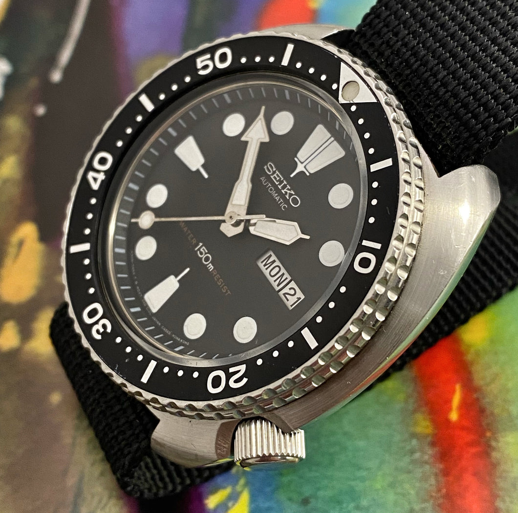 CRISP~NEAR MINT 1987 Seiko 6309-7049 Turtle – RETROWATCHGUY