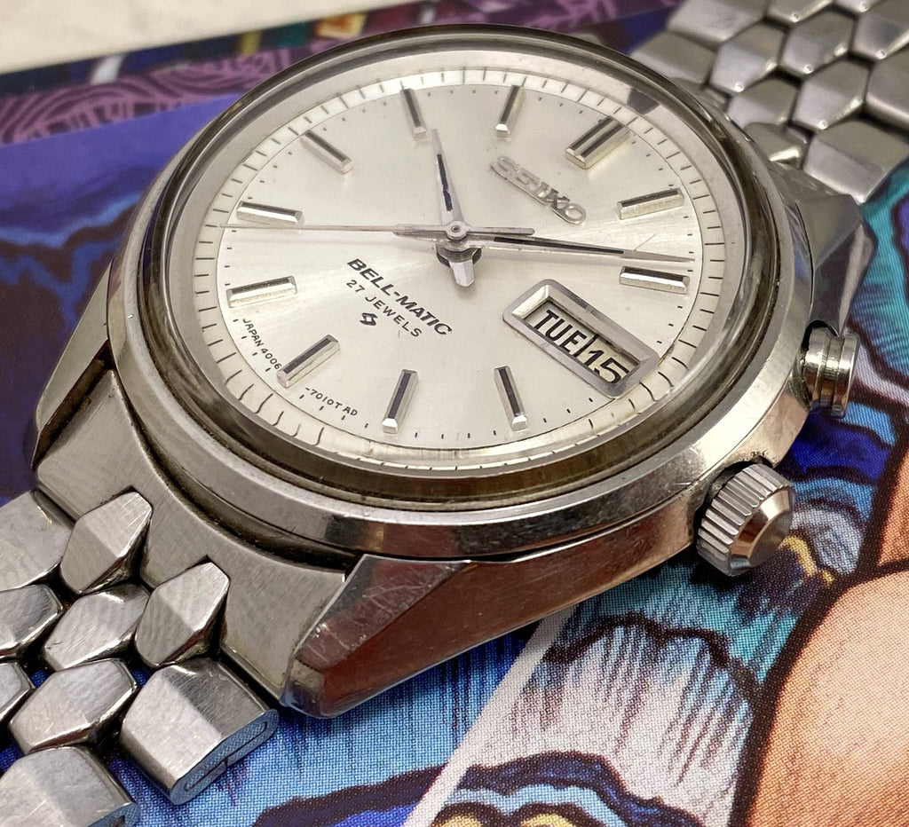 SPIFFY~1967 SEIKO 27 JEWEL BELLMATIC – RETROWATCHGUY