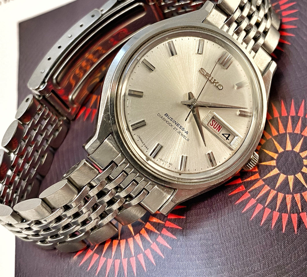 CRISP~1966 SEIKO BUSINESS-A 27 JEWEL 8346-8000 – RETROWATCHGUY