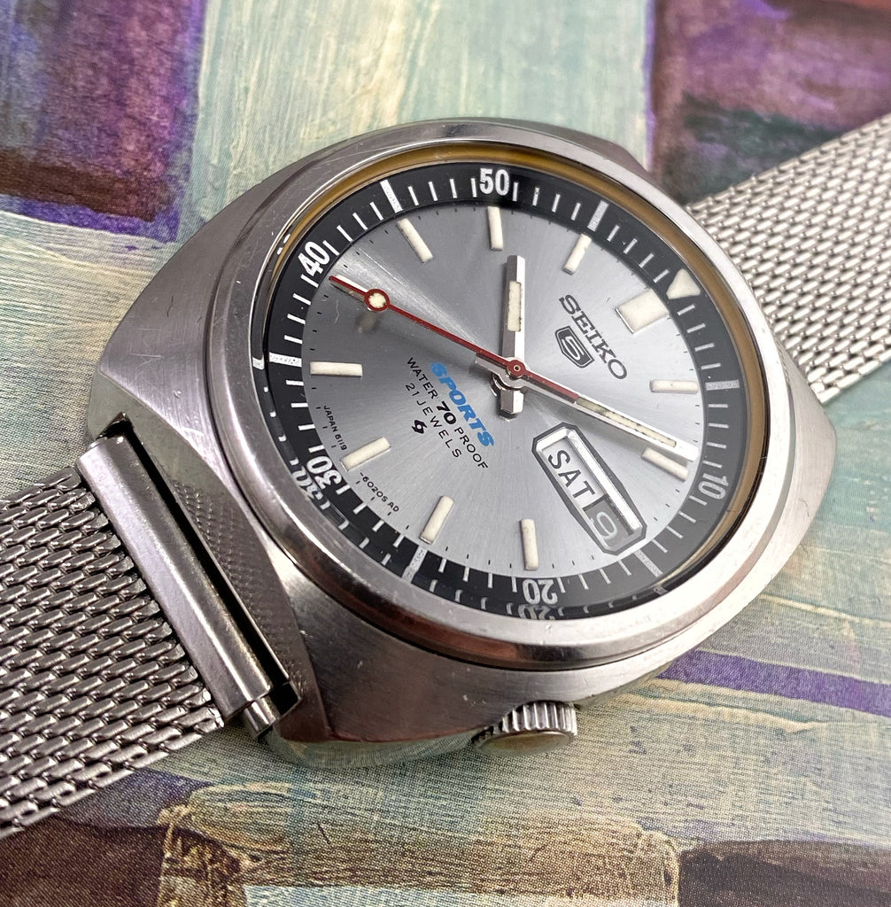 GROOVY~1968 SEIKO 5 SPORTS 6119-6020 – RETROWATCHGUY