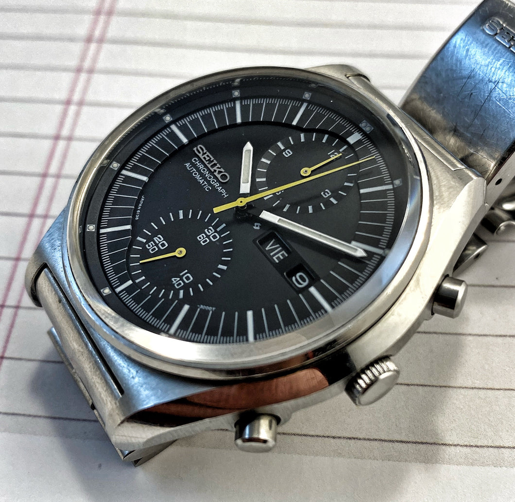 SHARP~JULY 1972 SEIKO 6138-3009 JUMBO CHRONOGRAPH – RETROWATCHGUY